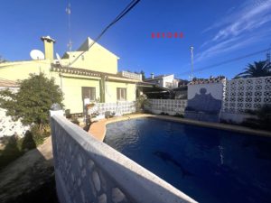 Javea Facade-Pool Before